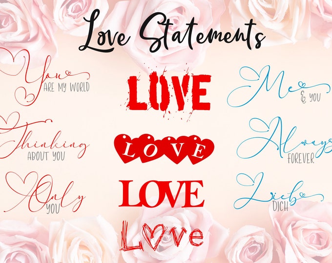 Love Statements Filigree and wider version