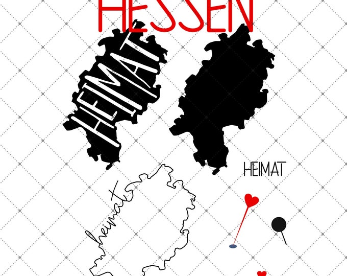 HEIMAT - HESSEN - 3 motives Federal states