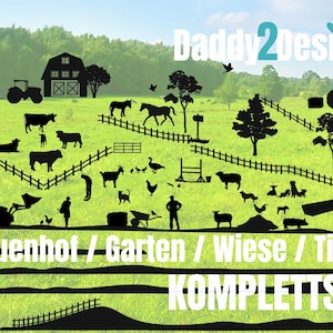 Farm Garden Meadow Pasture MEGA MULTIPLOTT COMPLETESET Machines Animals and Landscape