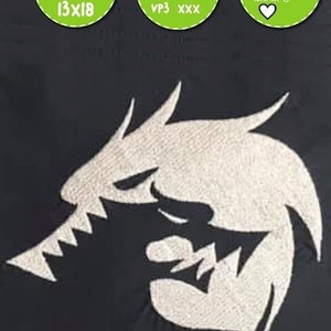 Schatten - Stickdatei - Drachen Liebe 10x10 18x13