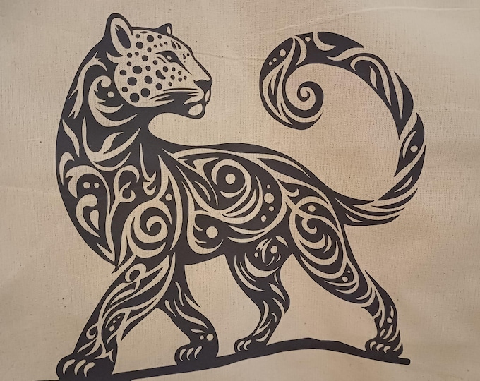 Mystic Leopard / Panther Tribal Design | SVG DXF PNG for Shirts, Bags & more