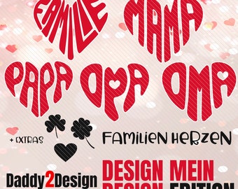 Familien Herzen - SPECIAL EDITION - Design mein Design