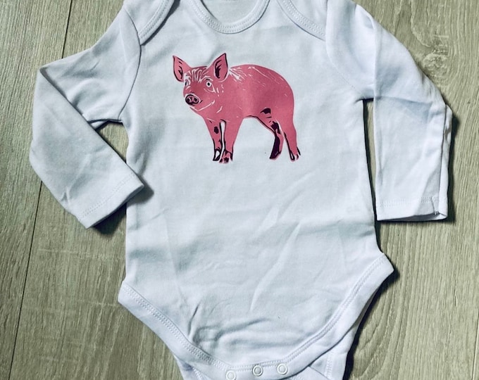 Baby Animal Piglet - Stencil Motif - Stencil Motif