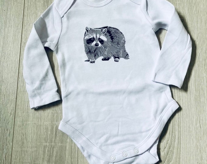 Baby Animal Raccoon - Stencil Motif - Stencil Motif