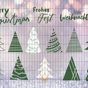 XMAS TREE DOODLES hand-painted for every purpose