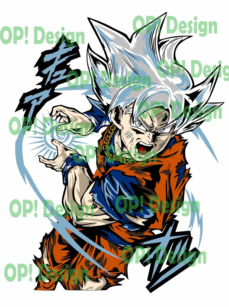 Download Goku Ultra TSHIRT SVG DXF Vector Plotter | Etsy