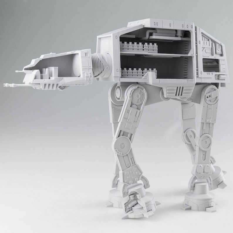 AT AT Star Wars Model STL 3d Printer Files Etsy