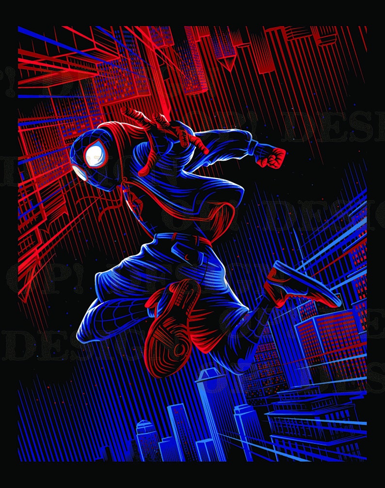 Download Spiderman Universe SILHOUETTE TSHIRT SVG Eps Vector | Etsy