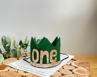 Wild birthday crown-Wild themed crown-First birthday hat-Birthday accessories-Wild one -Wool felt crown-wild one crown