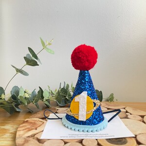 Chapeau d&#39;anniversaire planète-Chapeau d&#39;anniversaire sur le thème de la planète-Chapeau d&#39;anniversaire à paillettes-1e chapeau d&#39;anniversaire-1e fête d&#39;anniversaire-Chapeau d&#39;anniversaire sur le thème de l&#39;espace