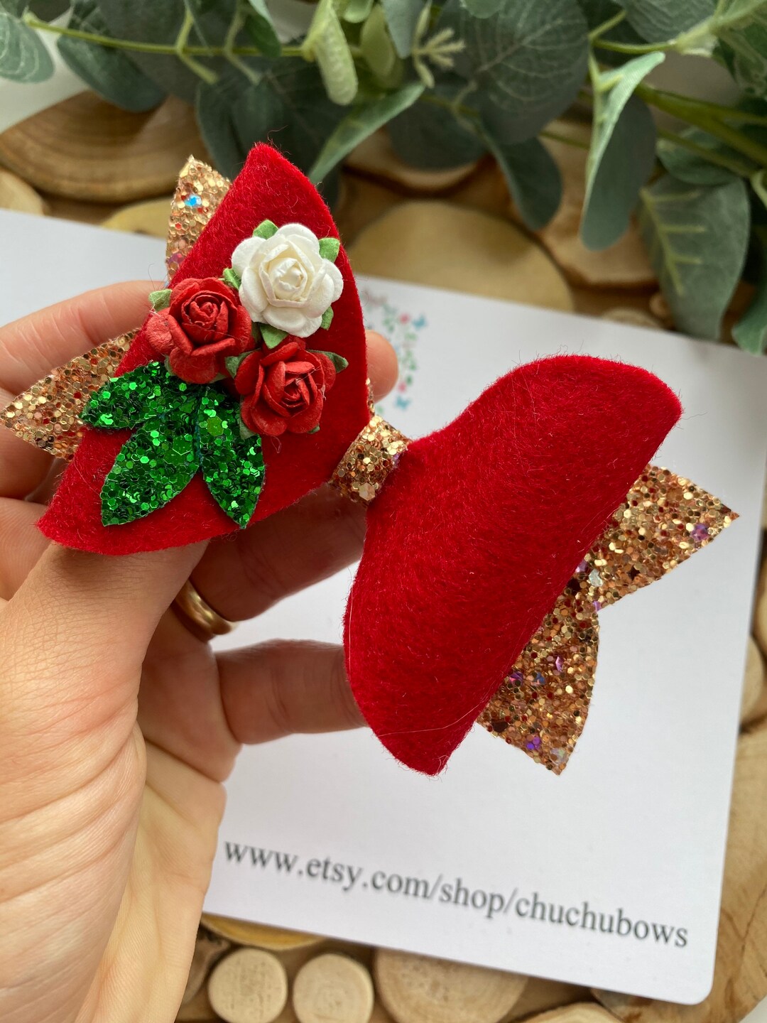 Christmas Hair Bows Minkissy 5pcs Christmas Hair Clips Hair Bow Clip Sequins Santa Hat Toddler Christmas Hair Clips