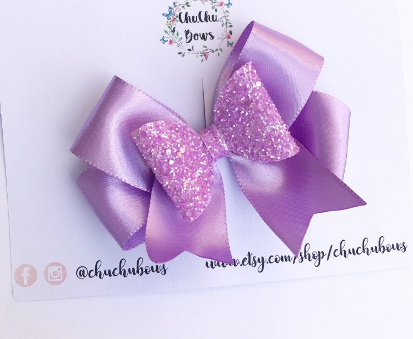 Ribbon hair bows glitter and ribbon hair bow handmade bows Etsy
