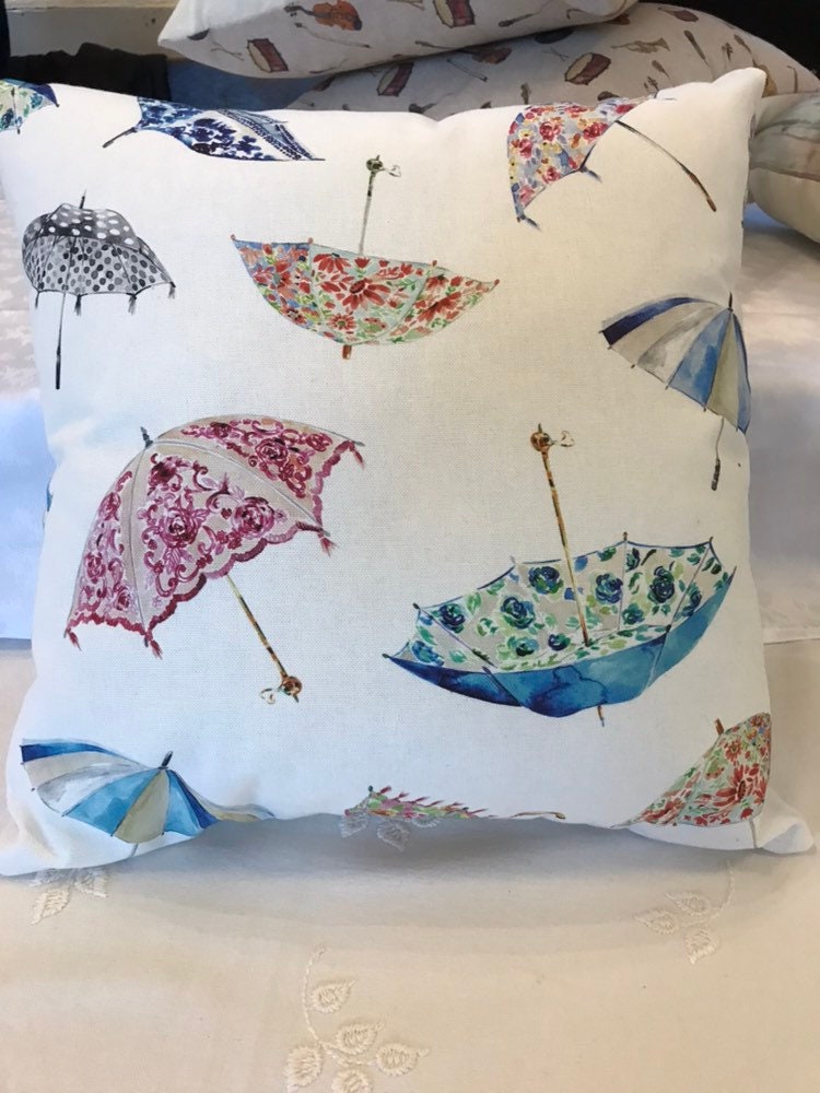Floral Umbrella Pattern Cushion Cover 18x18 Cushion Cover ...