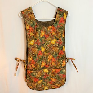 Cobbler Apron Misses One-Size-Fits-All Baking Cooking Apron Smock –Handmade, Lined – Harvest Apron -78