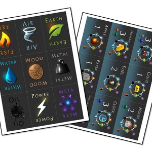 Elements - Print and Play - Card Game