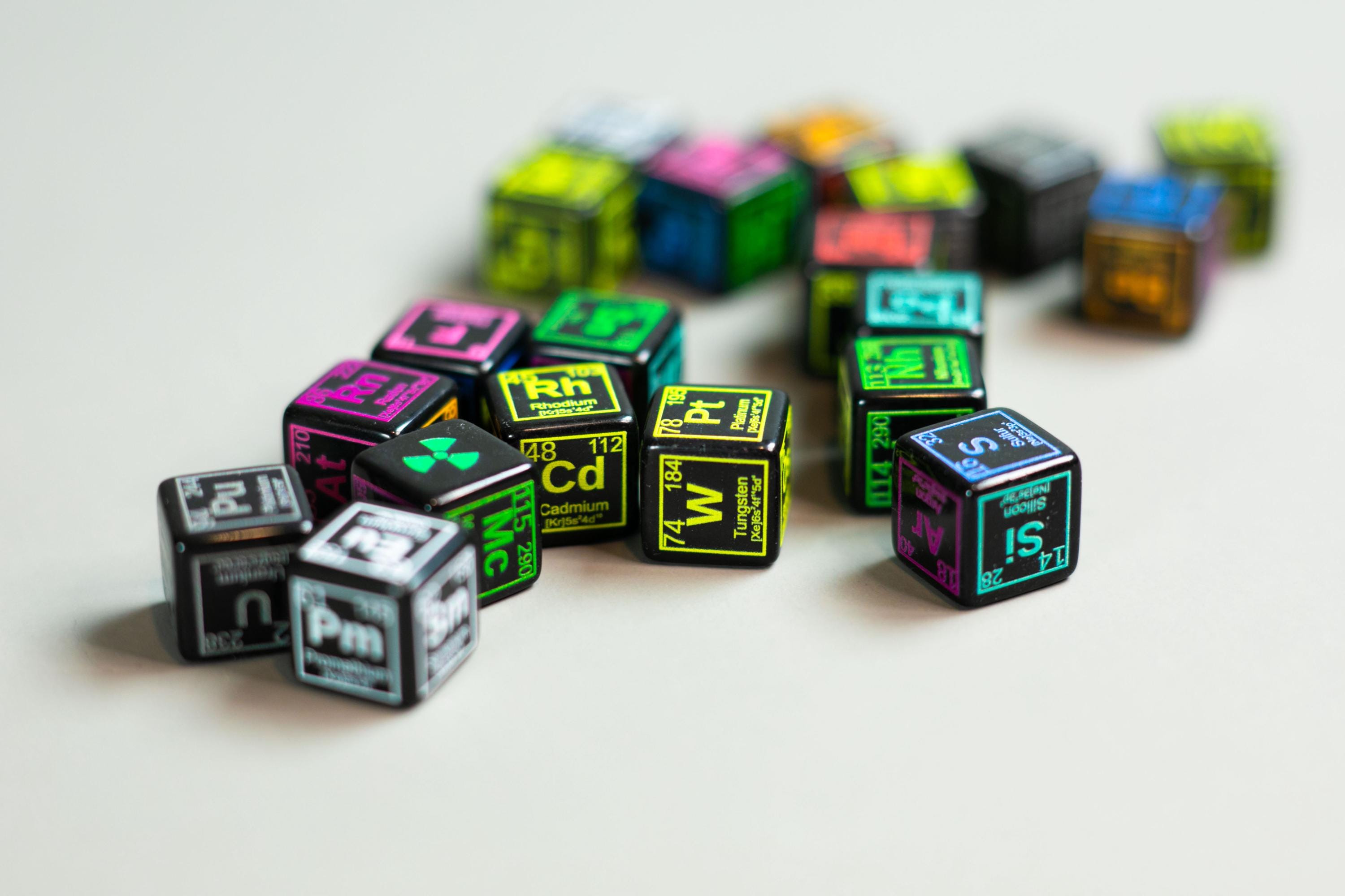 Periodic Table Dice - 118 Element, 20 Dice Full Set