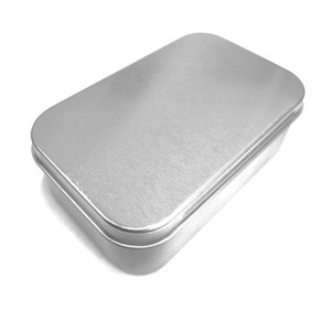 Tall Mint Tin: Hinged Steel Storage (3.75x2.45x1.25&quot;)