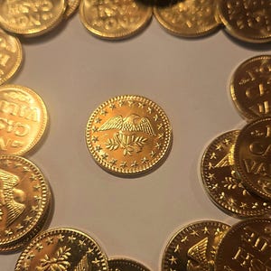 25 żetonów Arcade - Żetony metalowe - Żetony mosiężne - 0,900"