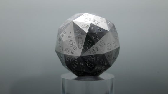 Periodic Table D120 - Aluminum Engraved - 120 sides - KICKSTARTER EDITION