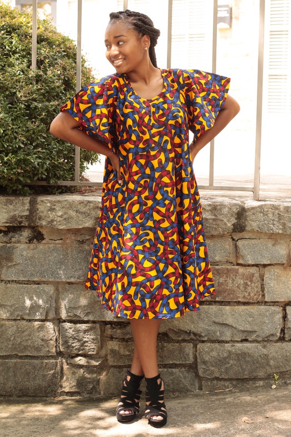 chinese dress ladies African Dresses | Akia African Print Summer Dress