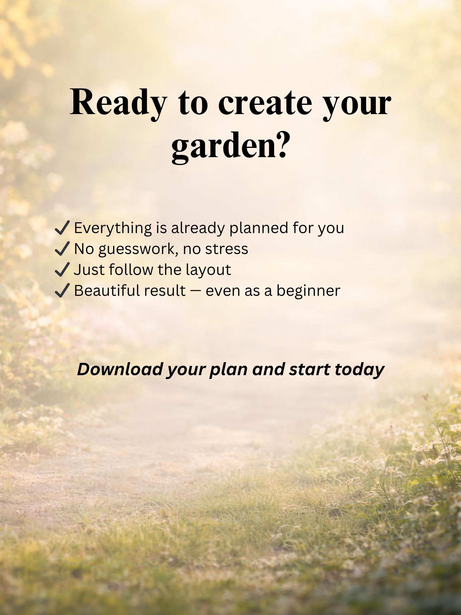 Front Yard Garden Plan PDF | 3x2m (9.8x6.6 Ft) Layout | Beginner ...