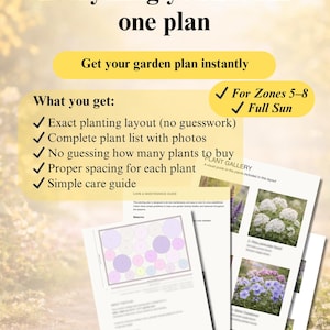 Romantic Cottage Garden Plan PDF | Full Sun Flower Bed Layout 3x2m (9 ...