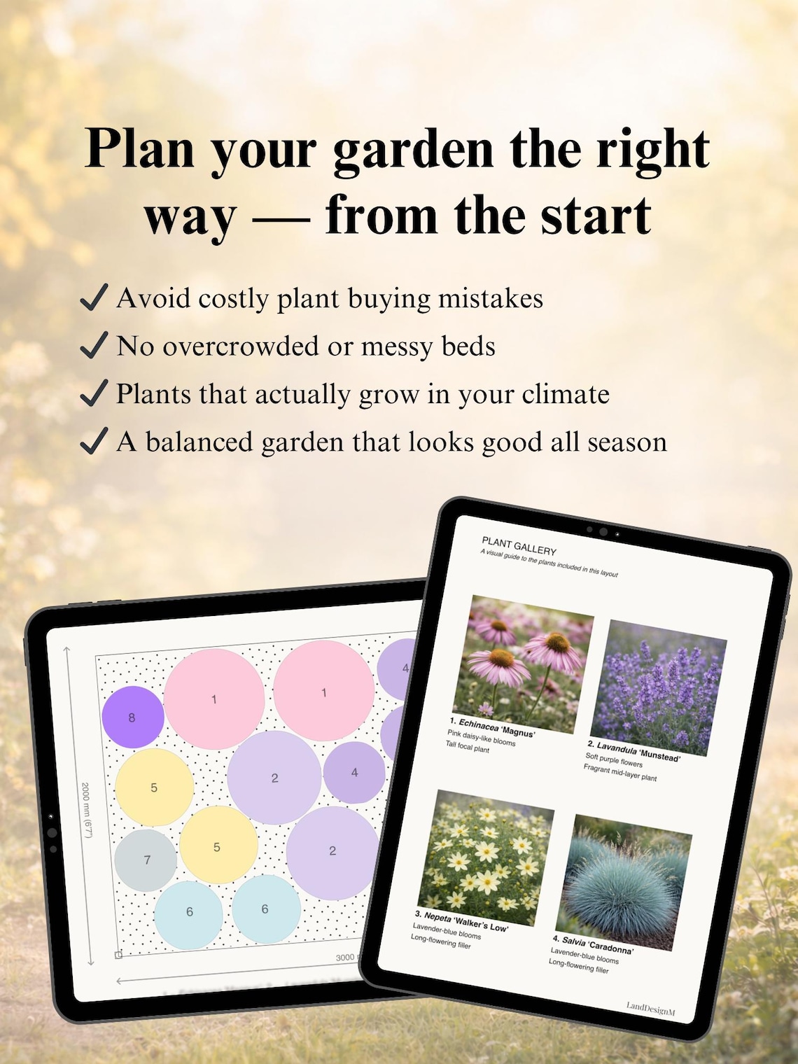 Front Yard Garden Plan PDF | 3x2m (9.8x6.6 Ft) Layout | Beginner ...