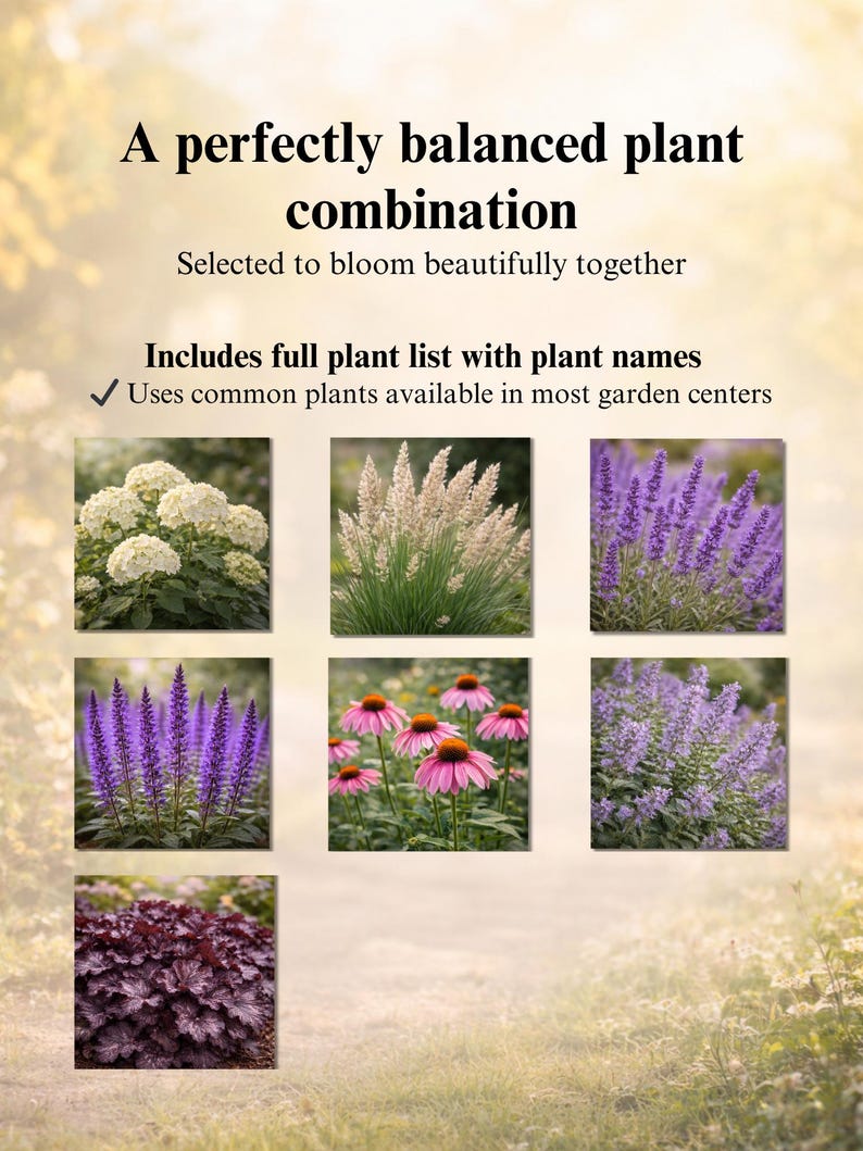 Front Yard Planting Plan PDF | 16×6 Ft (5×2m) Garden Layout | Zones 5–7 ...