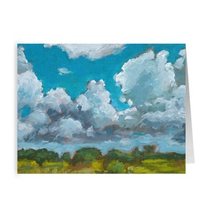 Nuages au-dessus de la prairie