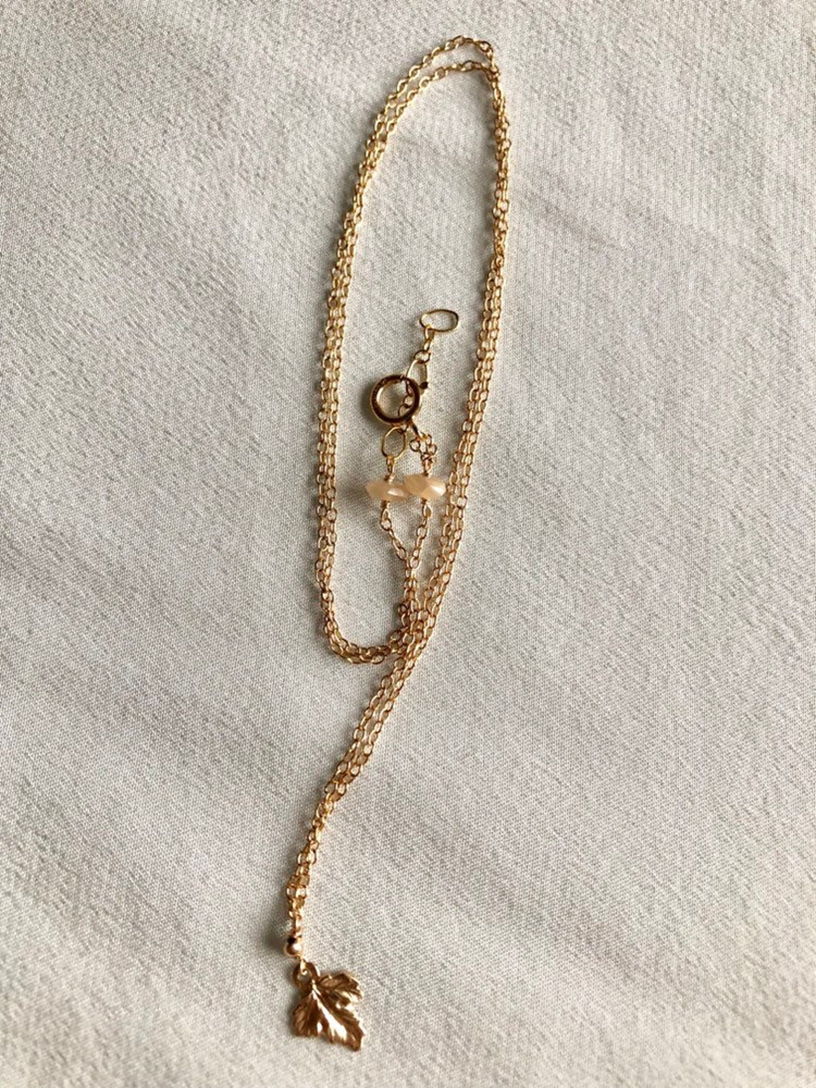 Collana Foglia Nero Collana con Ciondolo Donna Vintage Regalo Gioiello