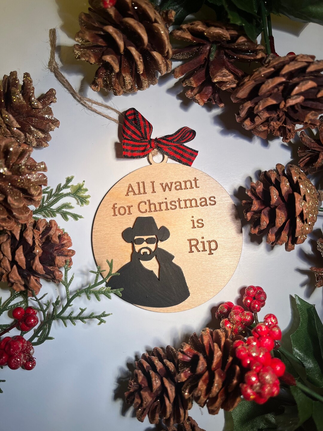 RIP Yellowstone Christmas Ornament, Yellowstone Fans Ornament, Rip