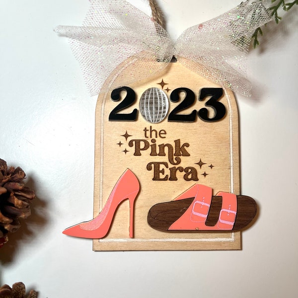 The Pink Era, Pink Ornament, 2023 Ornament, Barb, Pop Culture Ornament, Christmas Gift, Christmas, Ornament, 2023, Swift Ornament, Taylor