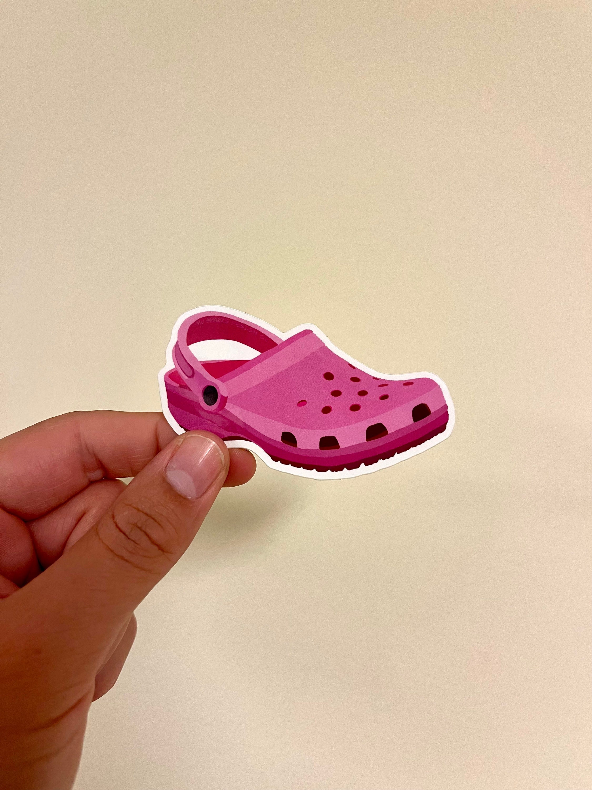 Crocs with stickers top