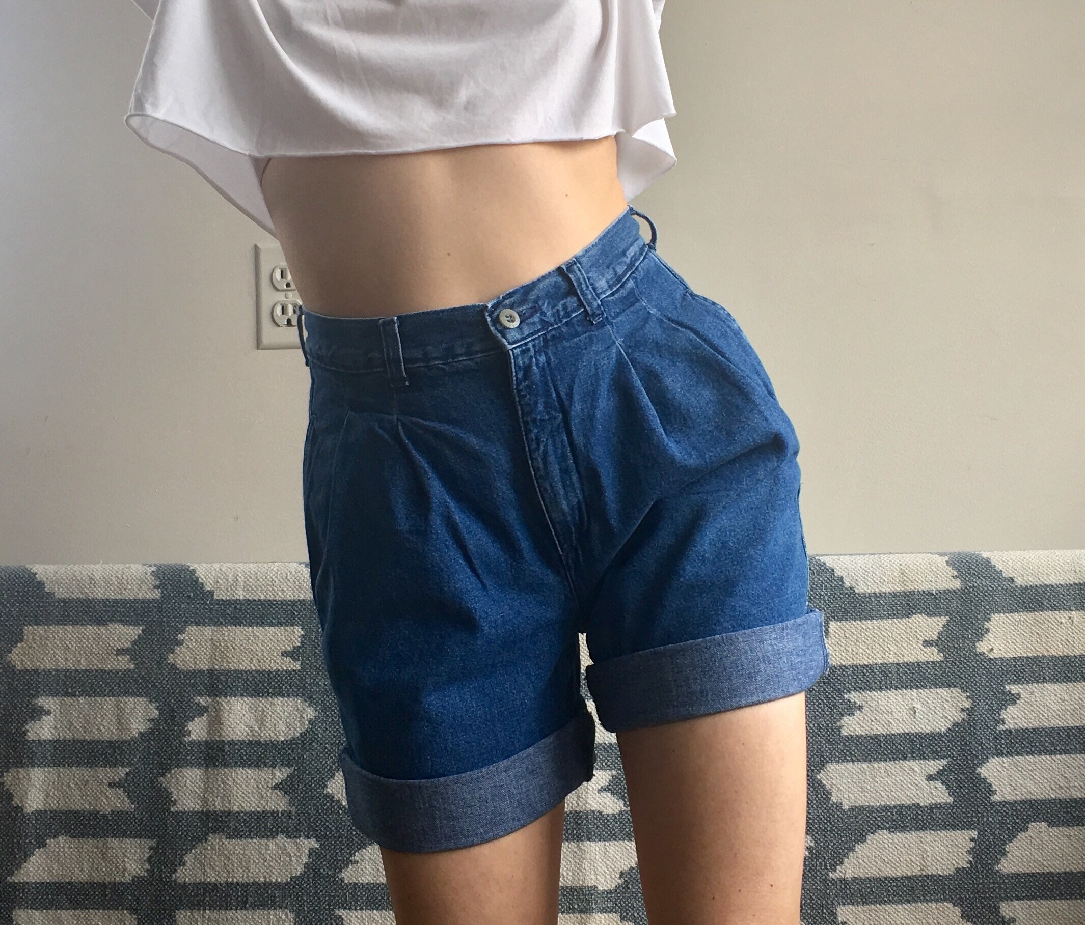 etsy denim shorts