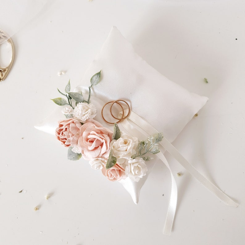 Ring holder pillow Flower ring holder Flower ring pillow Etsy