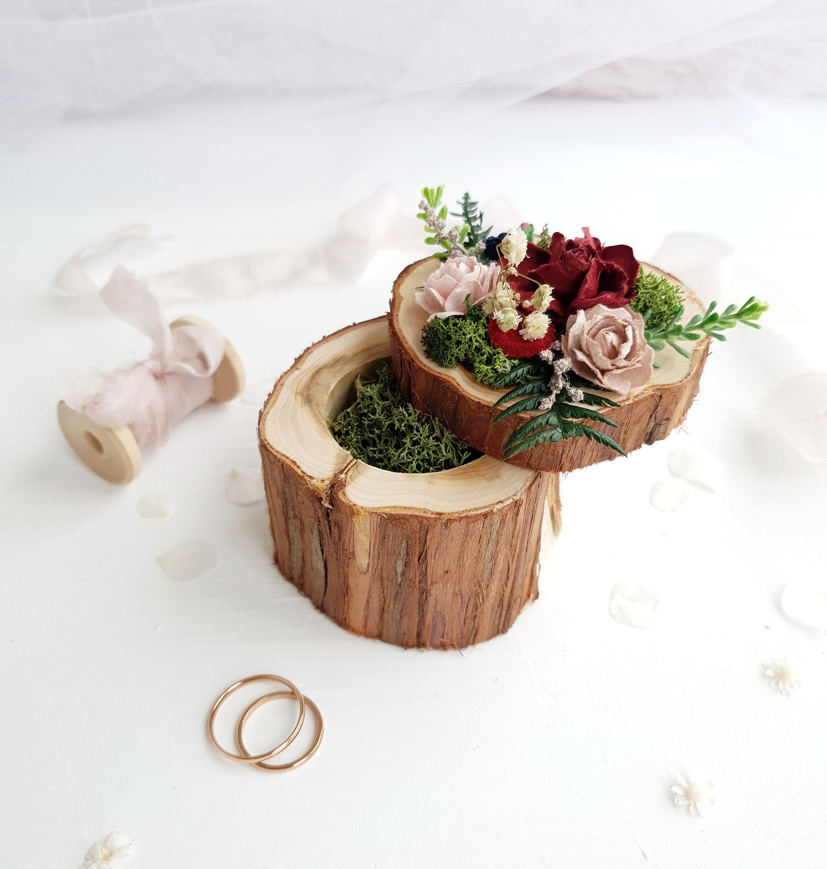 Rustic Wedding Ring Boxes Wood Ring Boxes Wooden Ring Etsy
