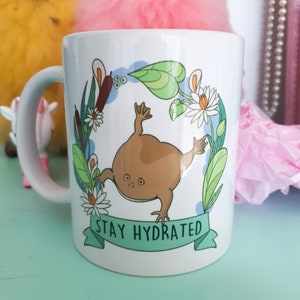 Stay hydrated! Frog mug