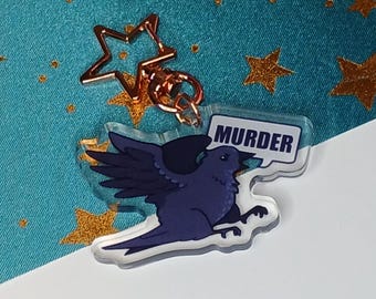 Murder! Crow keychain