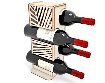 Download Free Wine Box Vector For Cnc Svg Vector File Vector Cut File Cnc Etsy SVG Cut Files