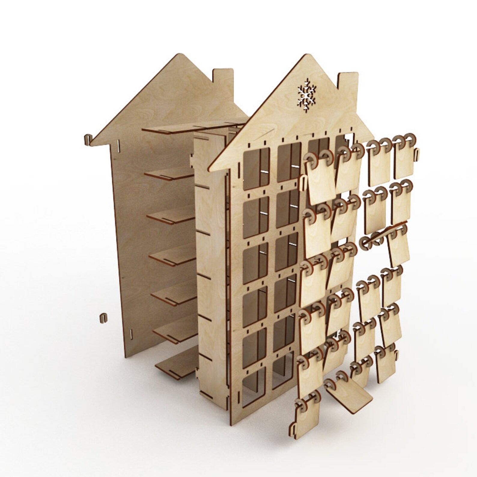 Advent calendar 24 day vector for CNC svg vector file vector Etsy