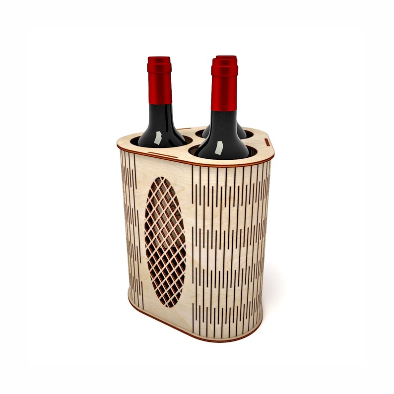 Download Wine box vector for CNC svg vector file vector cut file cnc | Etsy