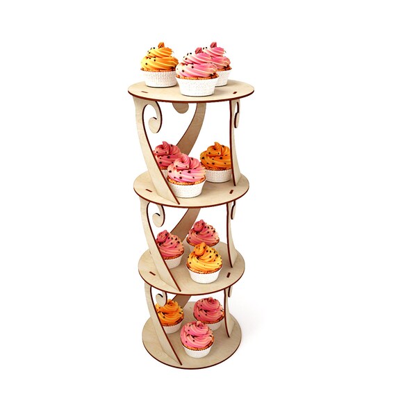 Download Cake Stand Vector For Cnc Svg Vector File Vector Cut File Etsy