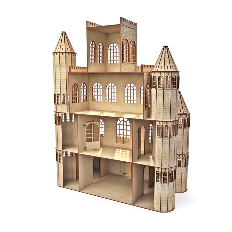 Dollhouse vector for CNC dollhouse svg vector file vector Etsy