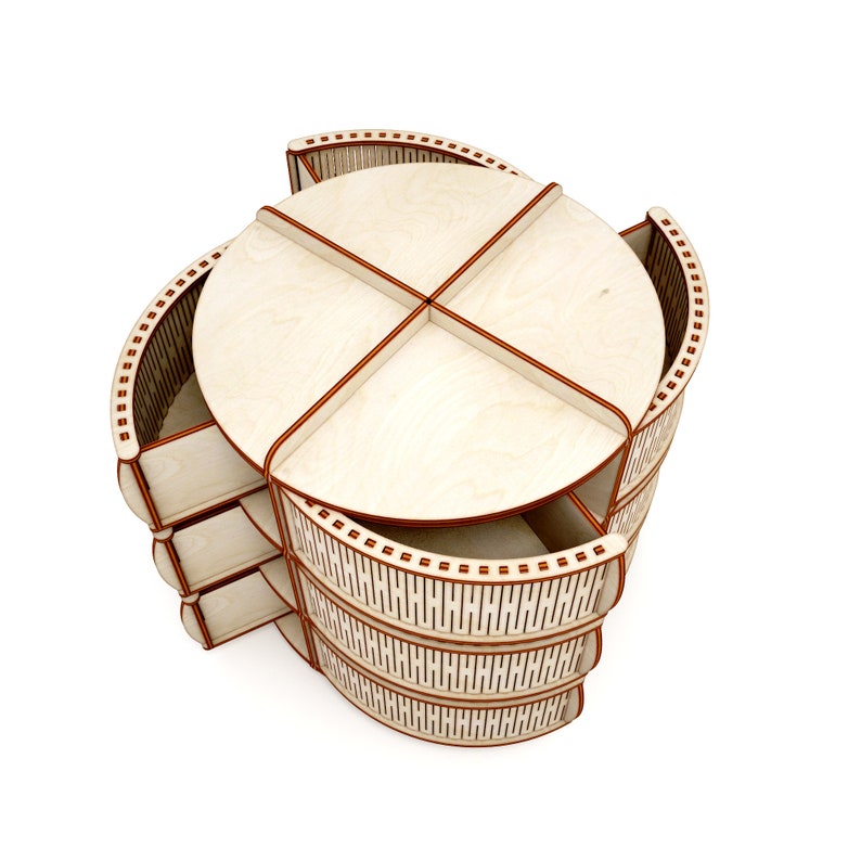 Download Wooden jewelry box for rings vector for CNC svg vector ...