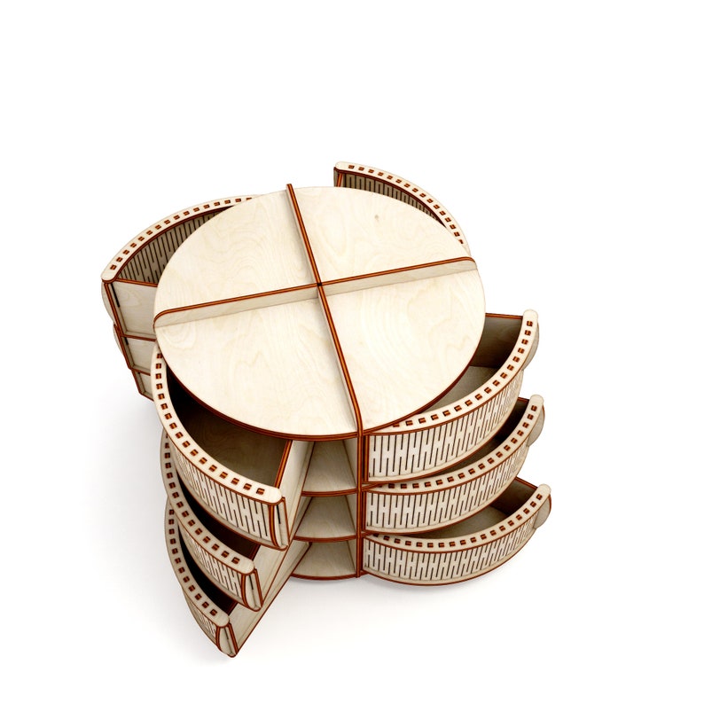 Download Wooden jewelry box for rings vector for CNC svg vector ...