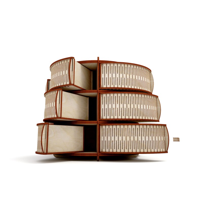 Download Wooden jewelry box for rings vector for CNC svg vector ...