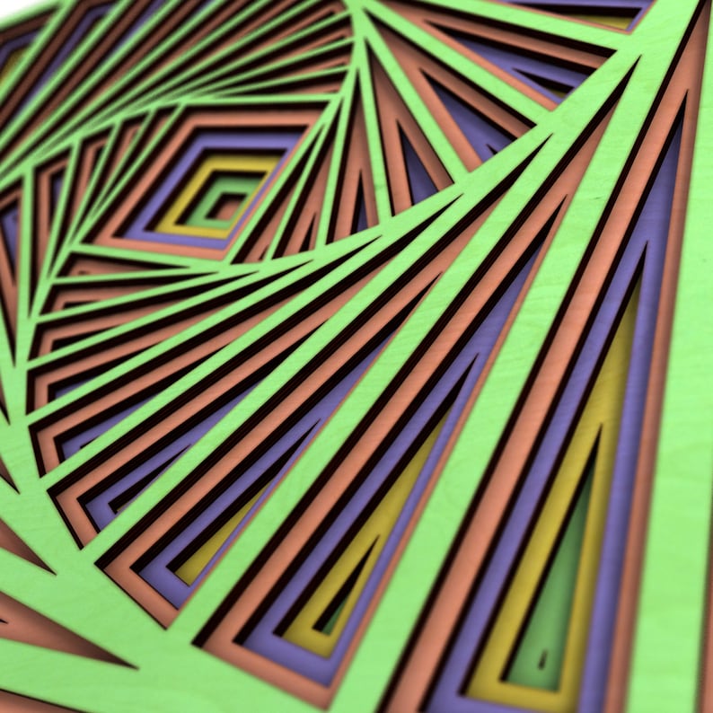 Download Wooden Multilayer Mandala vector for CNC svg vector file ...