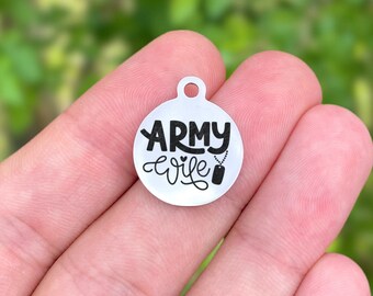 Personalized Charms Laser Engraved Better Go Catch It Stainless Steel Charms ZF936