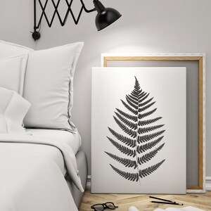 Fern print / Botanical poster / Minimalist art decor / Printable wall art