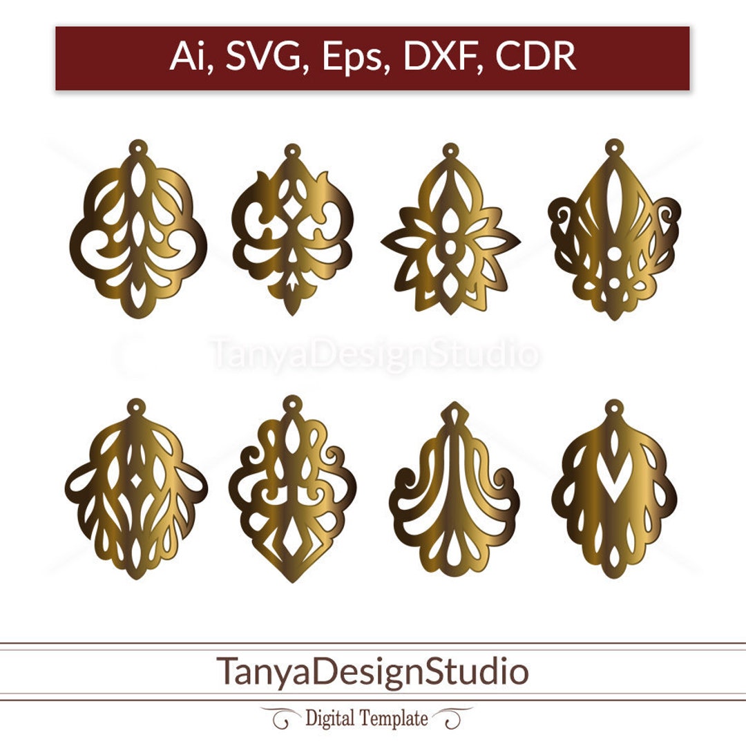 SVG Ai CDR Eps Leather Wooden Jewellery Leather - Etsy